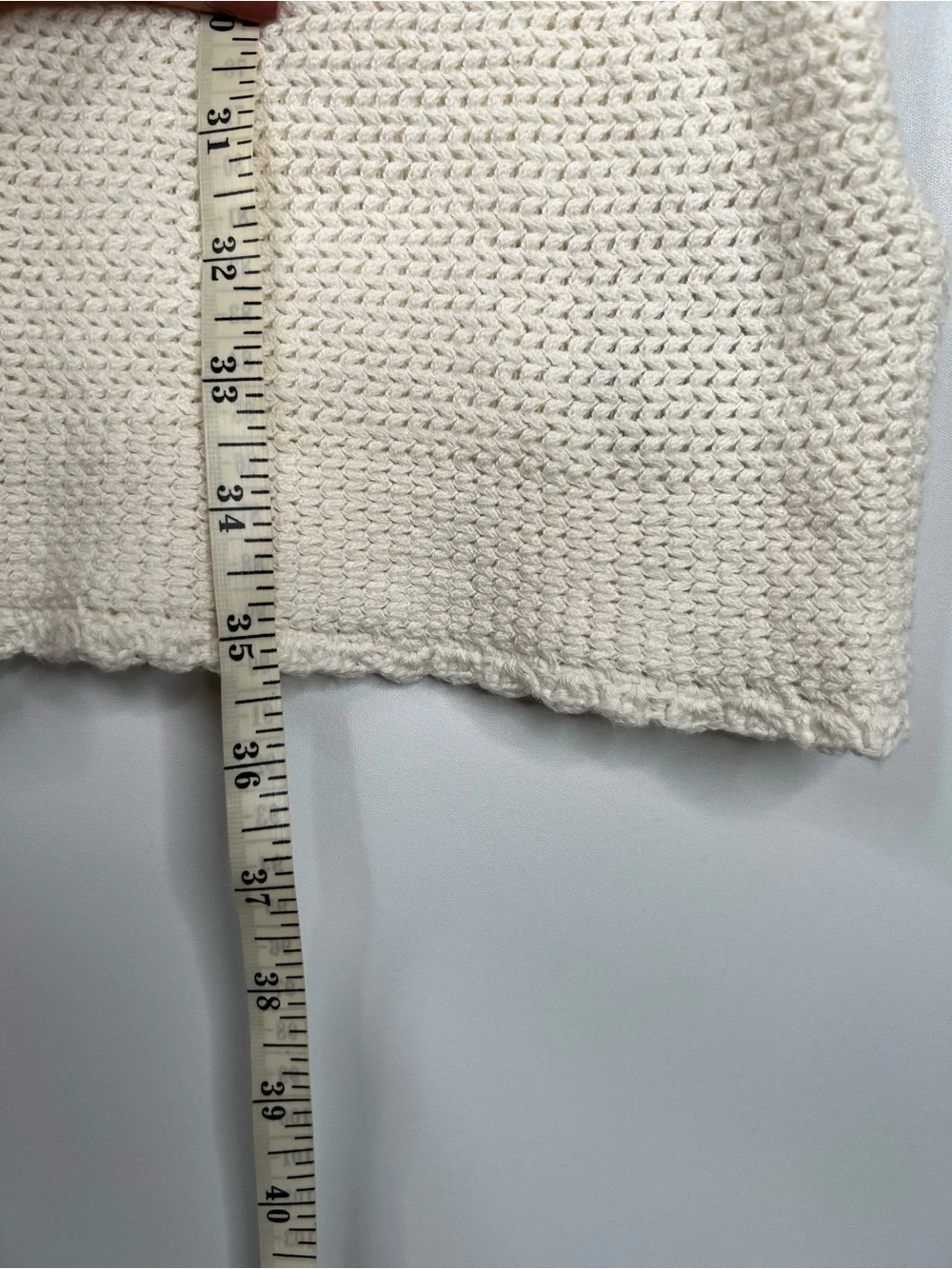 J. Crew Pointelle Lace Up Sweater Dress Cream Cover Up Knit Coastal Cotton Small